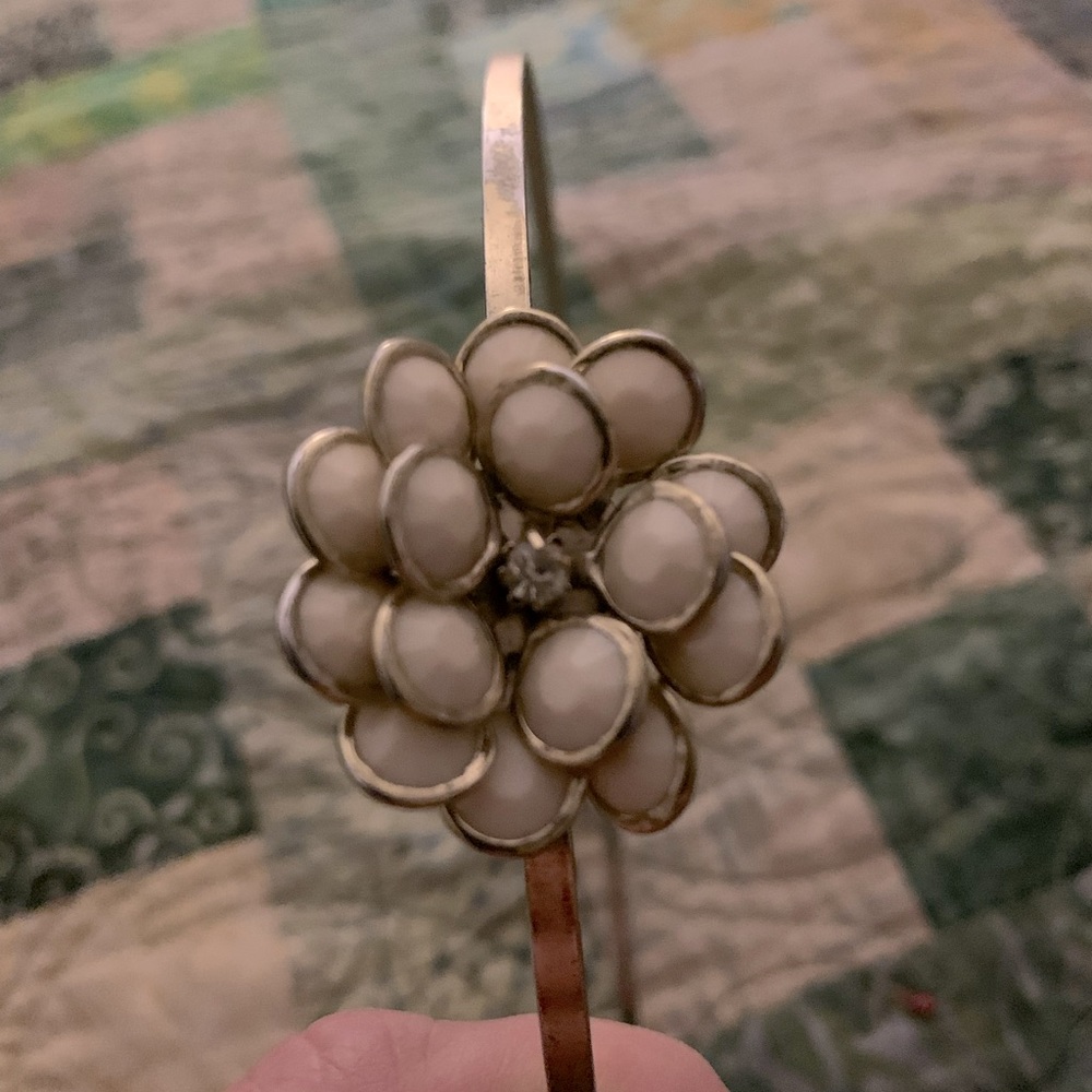 Beaded flower headband